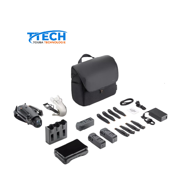 DJI Mavic 4 Pro 512 Go Creator Combo avec radiocommande Pro 2, drone phare à trois caméras avec capteur CMOS Hasselblad 4/3 de 100 Mpx, autonomie maximale de 51 minutes, trois batteries, station de charge, version professionnelle, gris