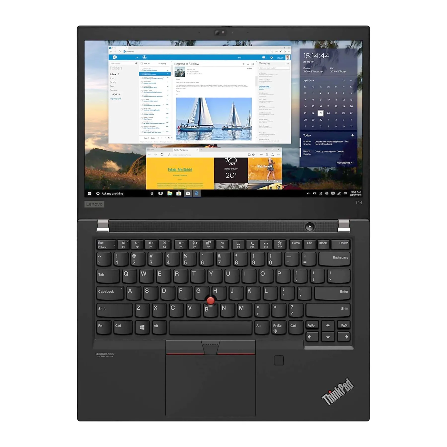 Rysen 5 Pro Lenovo ThinkPad T14 Gen 2 de 11ᵉ génération Processeur 2.3 Ghz – 12 CPU Disque SSD 512 Go RAM 32 Go Écran 14 pouces tactile Clavier rétro-éclairé Carte graphique 8 Go dédiée Radeon