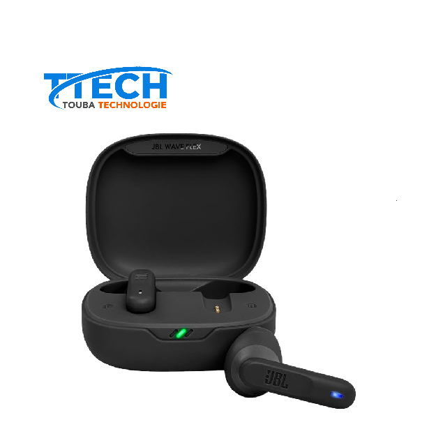 BL Wave Flex, Écouteurs Intra-Auriculaires Sans Fil, Resistance à l'Eau IP54 et IPX2, Technologie TalkThru et AmbientAware, Autonomie de 32 heures, en Noir