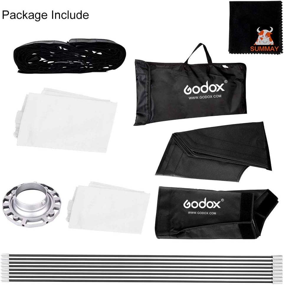 GODOX Grille Softbox 95cm Boîte à Lumière Octogonale Photographie Lumière avec Bowens Mount pour Portrait Produit Photographie Studio Flash Speedlight