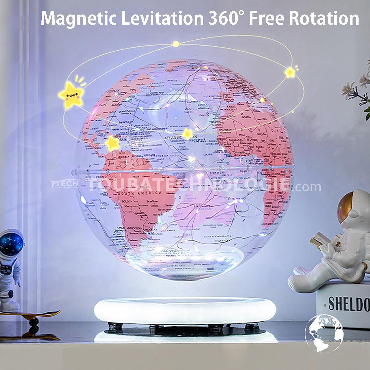 Globe terrestre décoratif transparent
