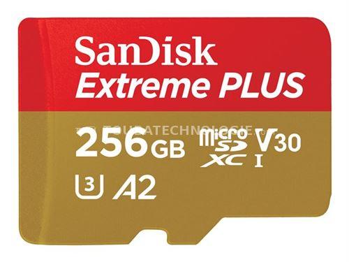 Carte mémoire micro SD SanDisk Extreme Plus microSDXC 256 Go